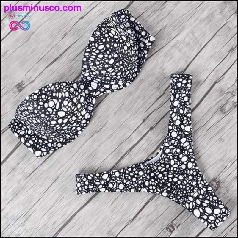 Animal Print Leopard Bikini Push Up Swimsuit Sexy Women