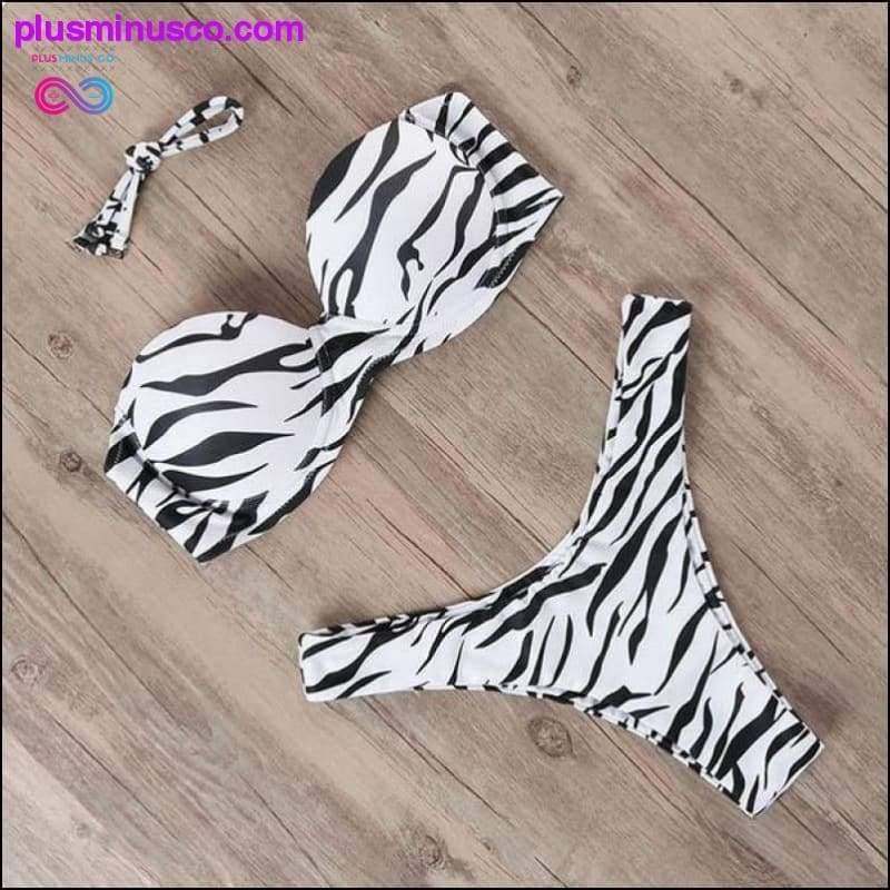 Animal Print Leopard Bikini Push Up Swimsuit Sexy Women