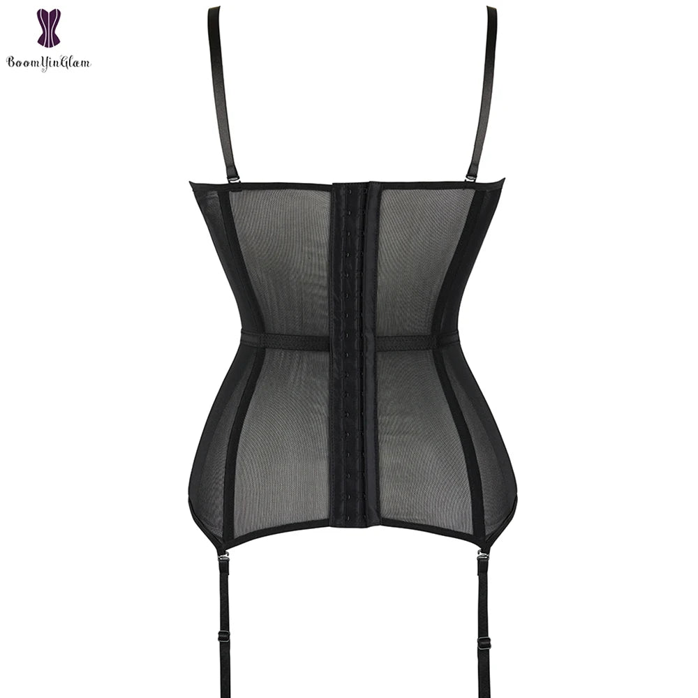 Beonlema Lace Corset Bustiers and Mesh Underwear