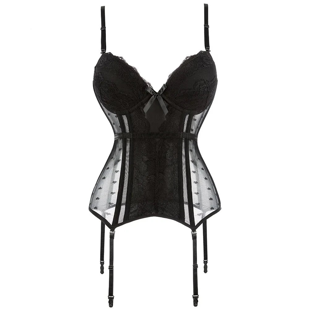 Beonlema Lace Corset Bustiers and Mesh Underwear