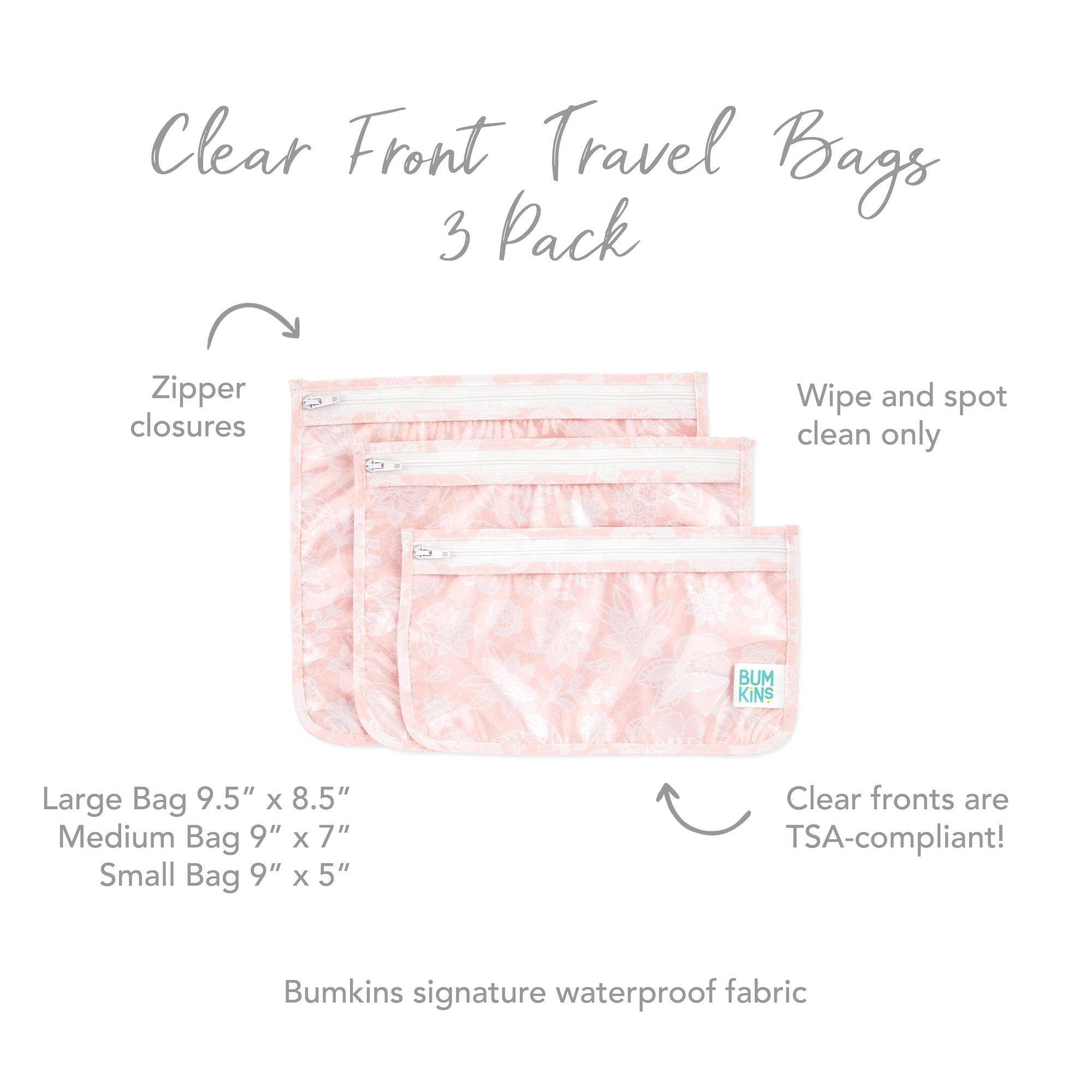 Clear Travel Bag 3-Pack: Lace