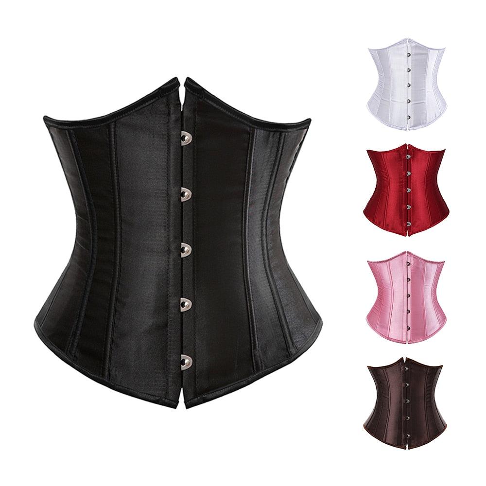 Gothic Underbust Corset and Waist Cincher Bustier Top