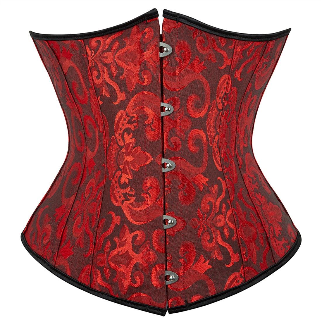 Gothic Underbust Corset and Waist Cincher Bustier Top