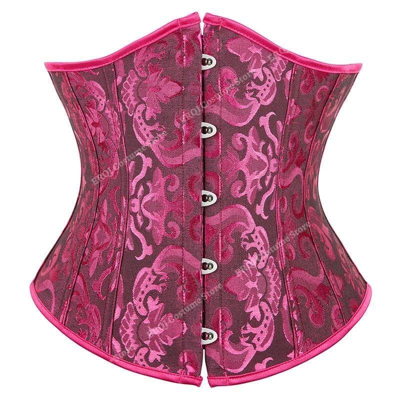 Gothic Underbust Corset and Waist Cincher Bustier Top