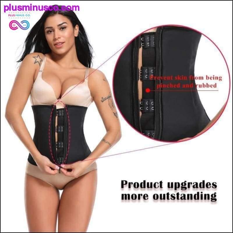 Korsett Body Shaper Latex Taille Trainer Zipper Unterbrust