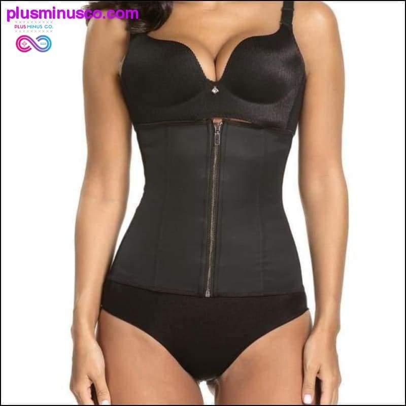 Korsett Body Shaper Latex Taille Trainer Zipper Unterbrust