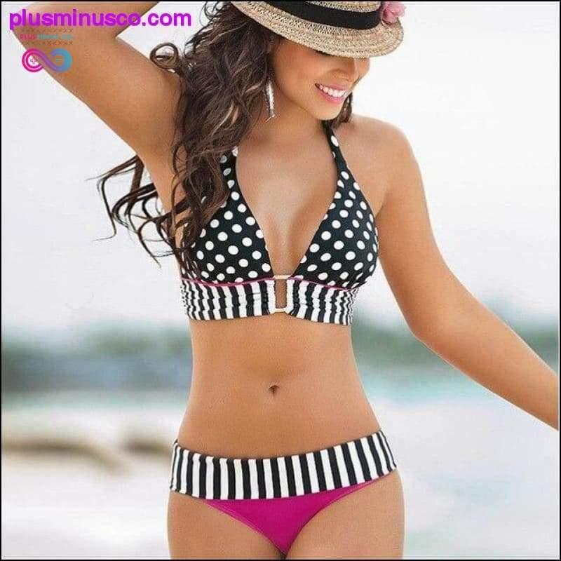 Liva Girl Stripe Bikini Women New Arrival Push-Up Padded