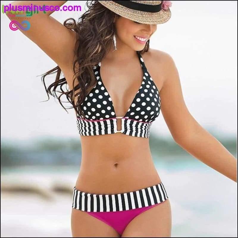 Liva Girl Stripe Bikini Women New Arrival Push-Up Padded