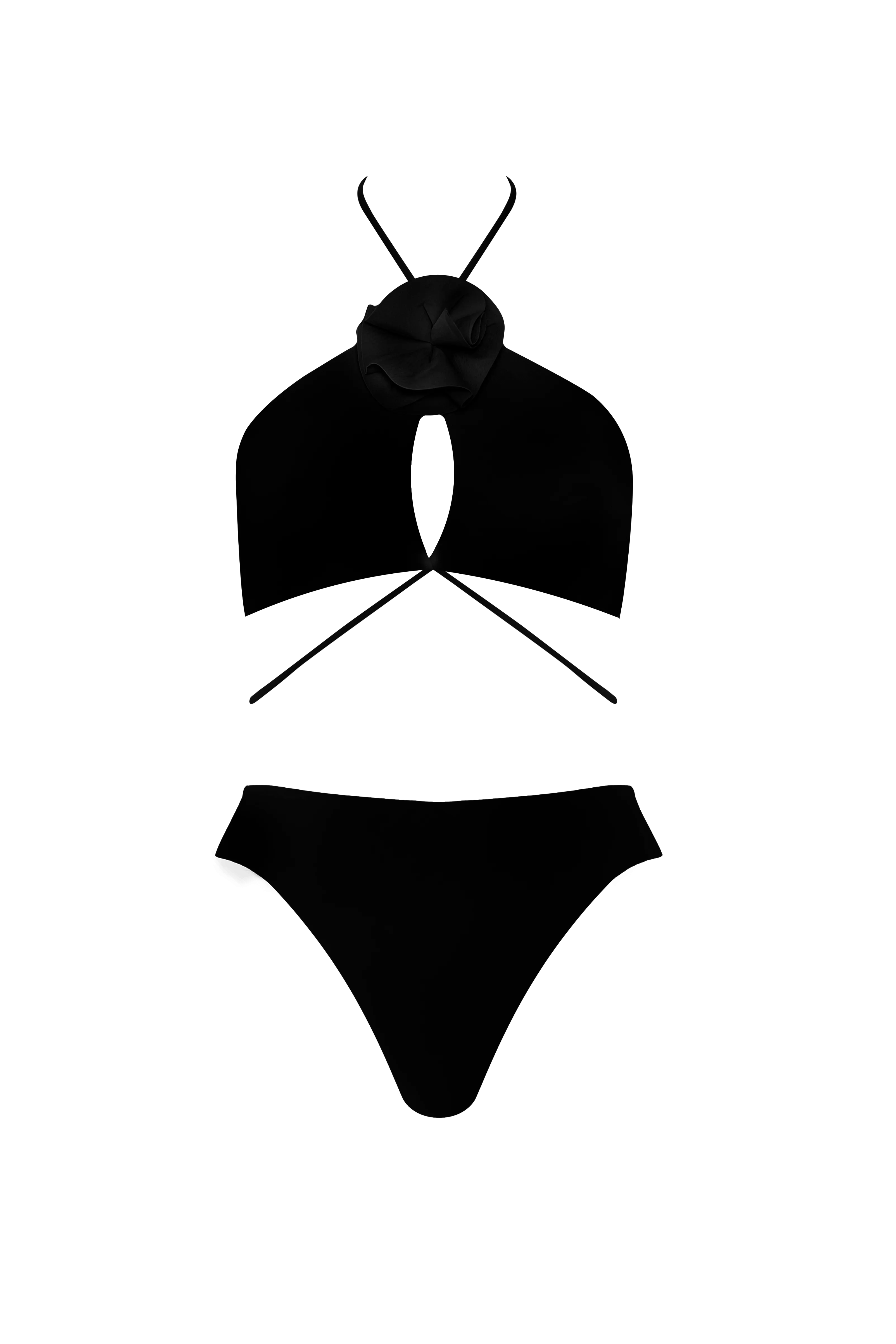 Maygel Coronel - Fonce Two Piece Bikini - Black