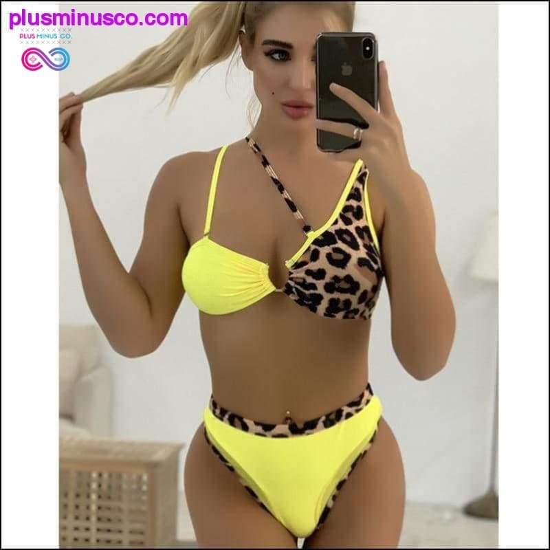 New Mesh Patchwork Sexy Bikini Set High Waist Beach