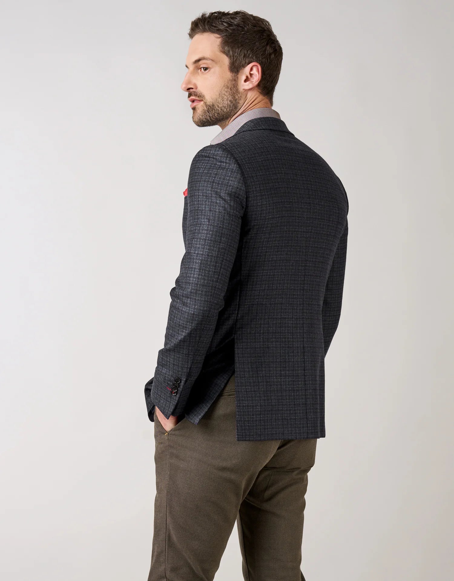 Rembrandt - Hawker Blue/Maroon Check Blazer