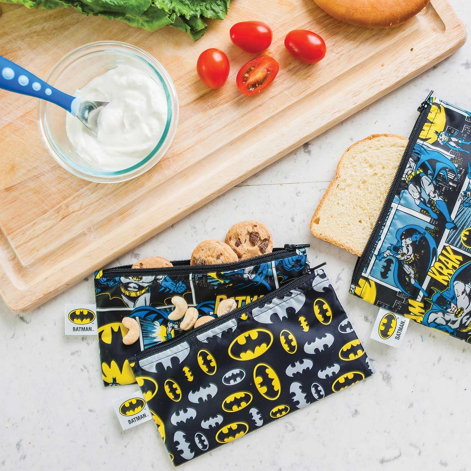 Reusable Snack Bag, Small 2-Pack: Batman