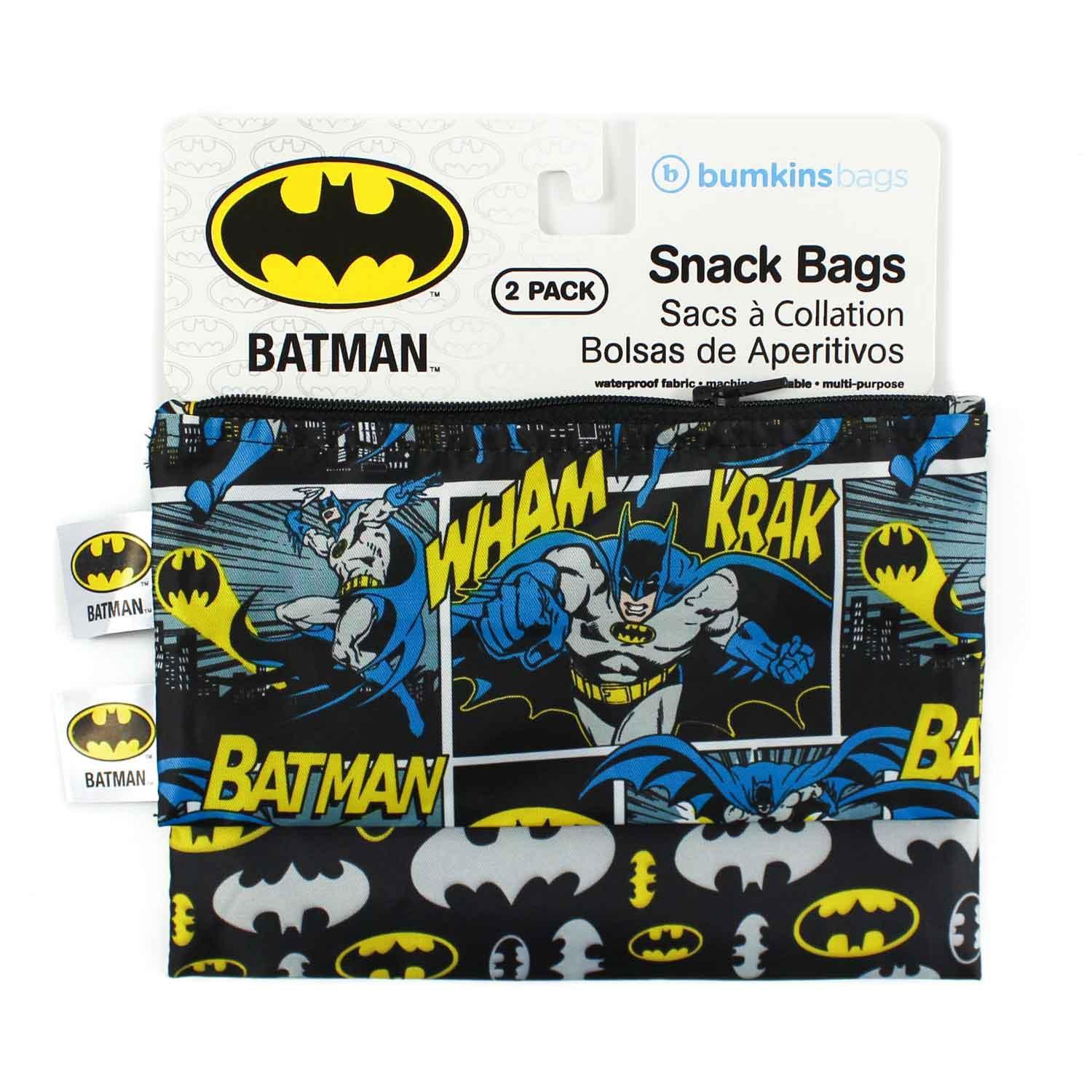 Reusable Snack Bag, Small 2-Pack: Batman