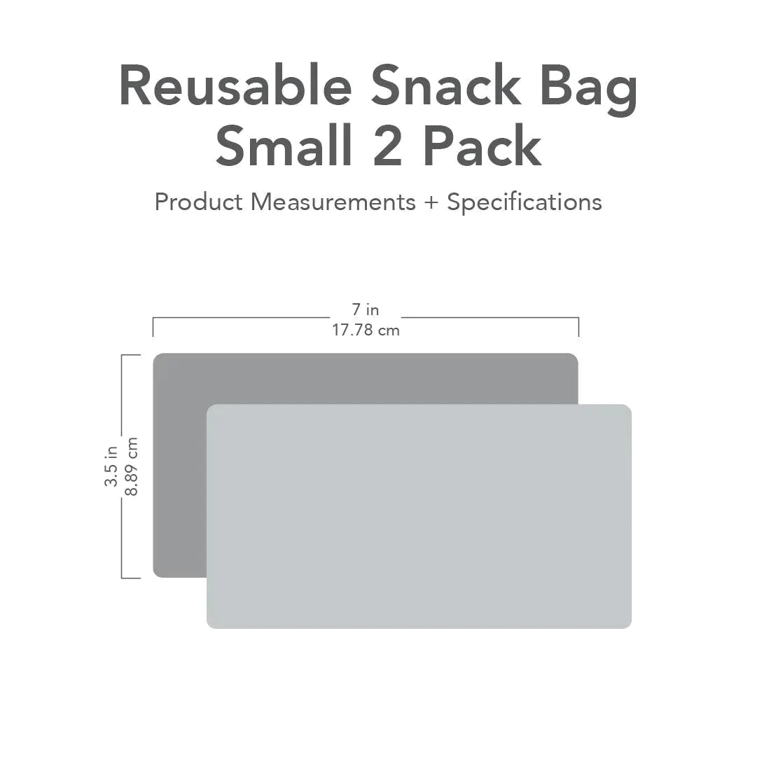 Reusable Snack Bag, Small 2-Pack: Sunshine and Grounded