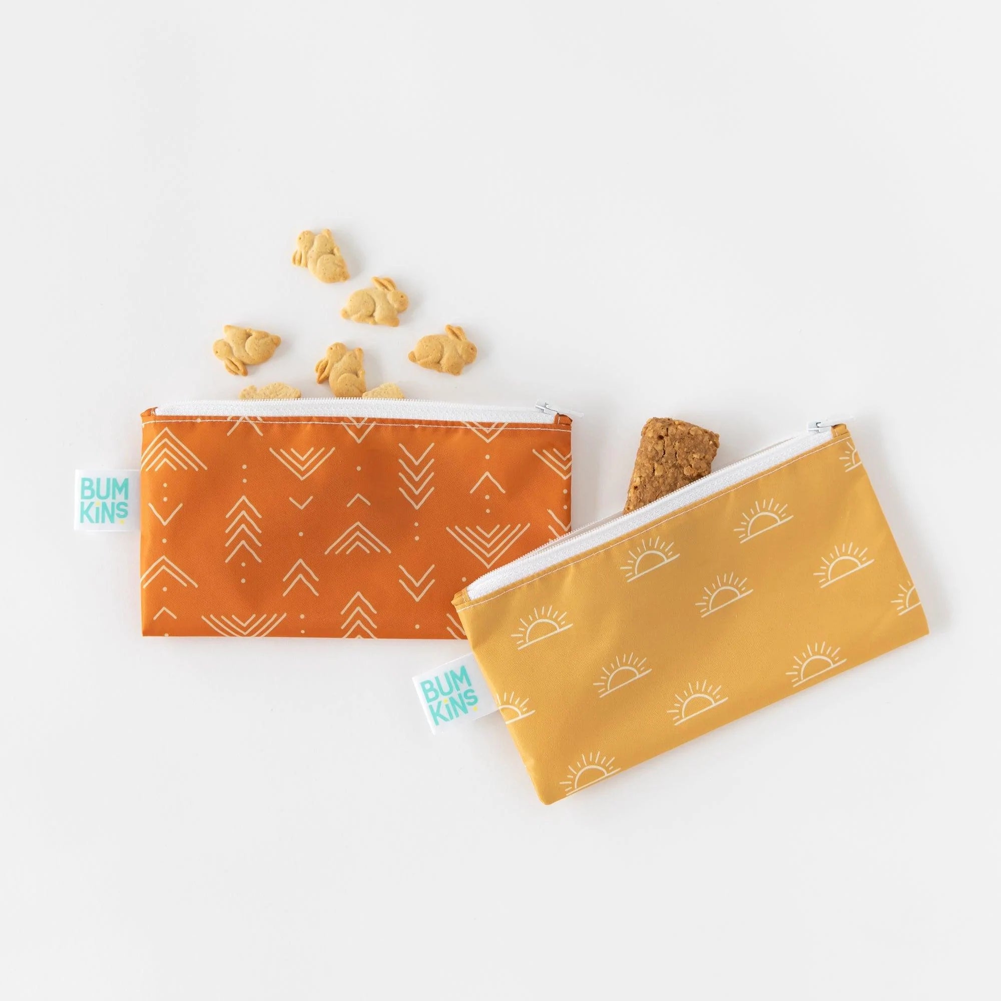 Reusable Snack Bag, Small 2-Pack: Sunshine and Grounded