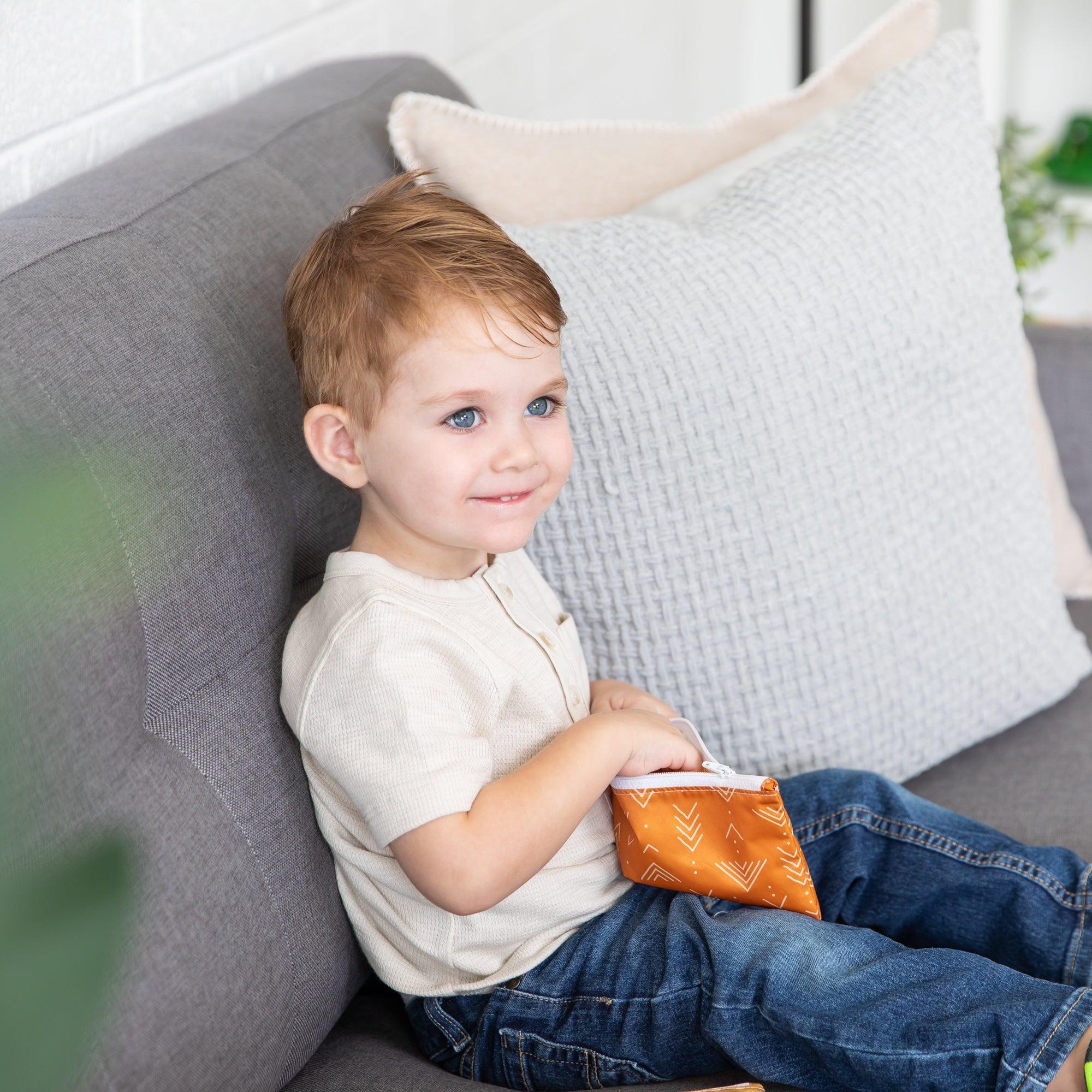 Reusable Snack Bag, Small 2-Pack: Sunshine and Grounded