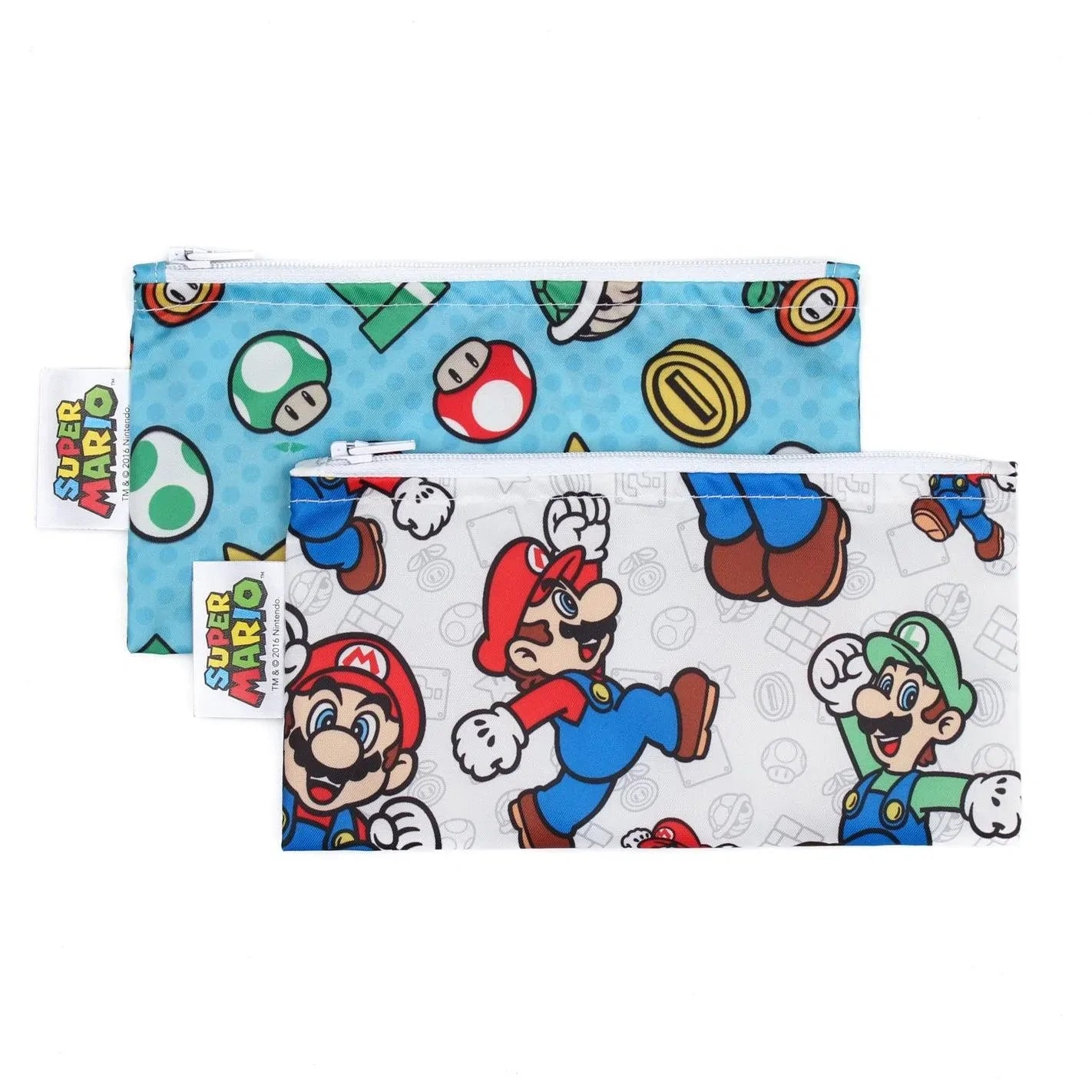 Reusable Snack Bag, Small 2-Pack: Super Mario