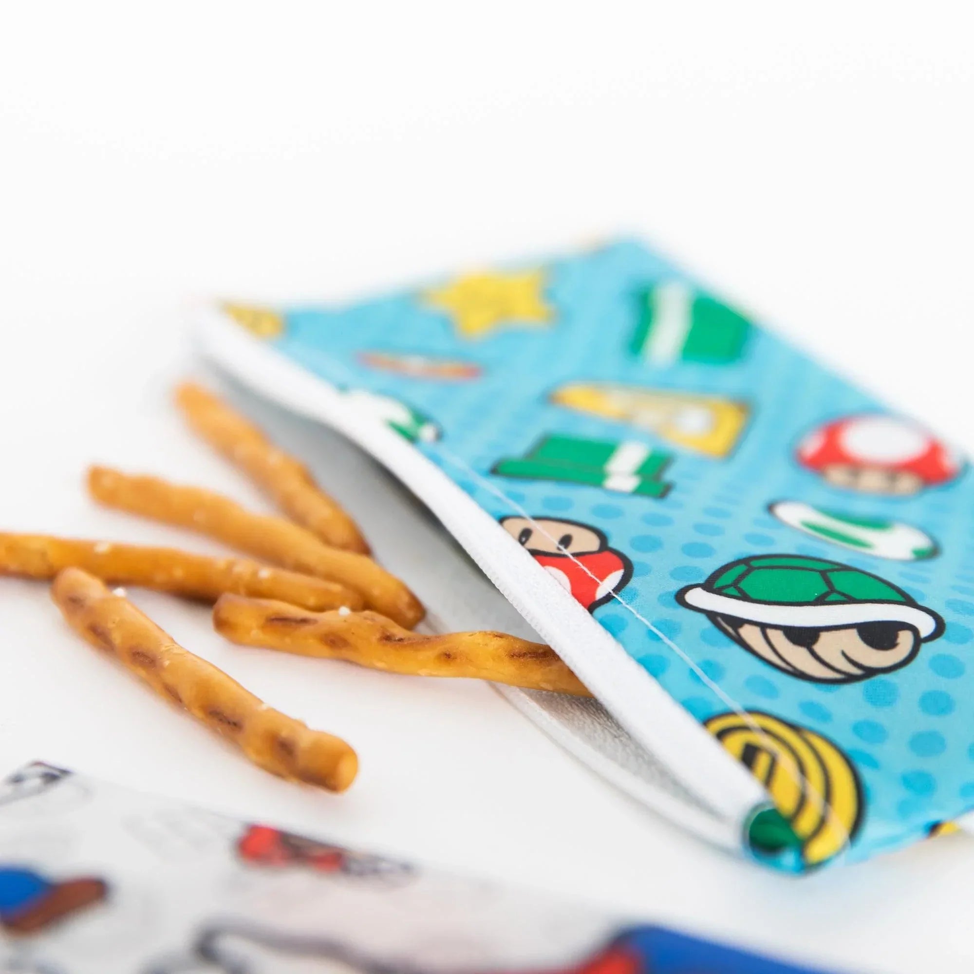 Reusable Snack Bag, Small 2-Pack: Super Mario