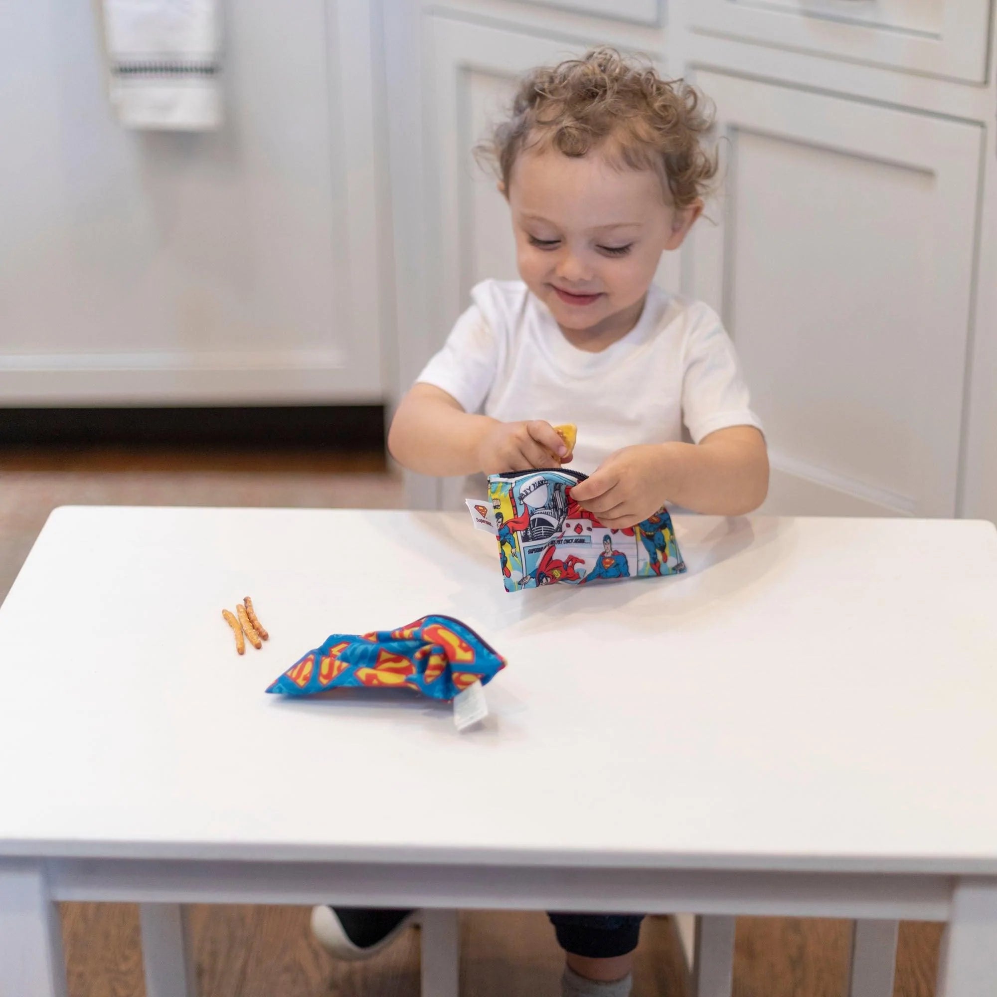 Reusable Snack Bag, Small 2-Pack: Superman