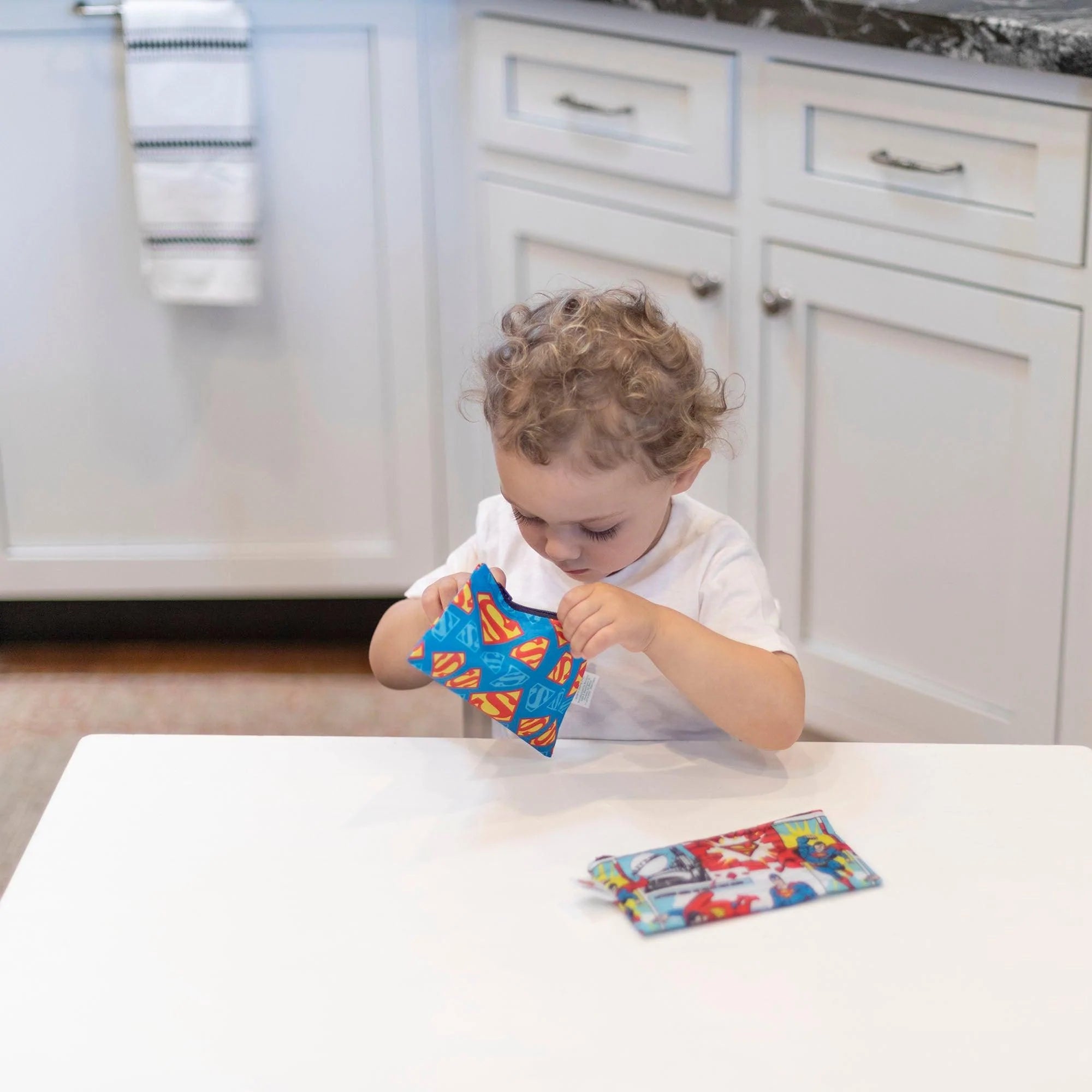 Reusable Snack Bag, Small 2-Pack: Superman