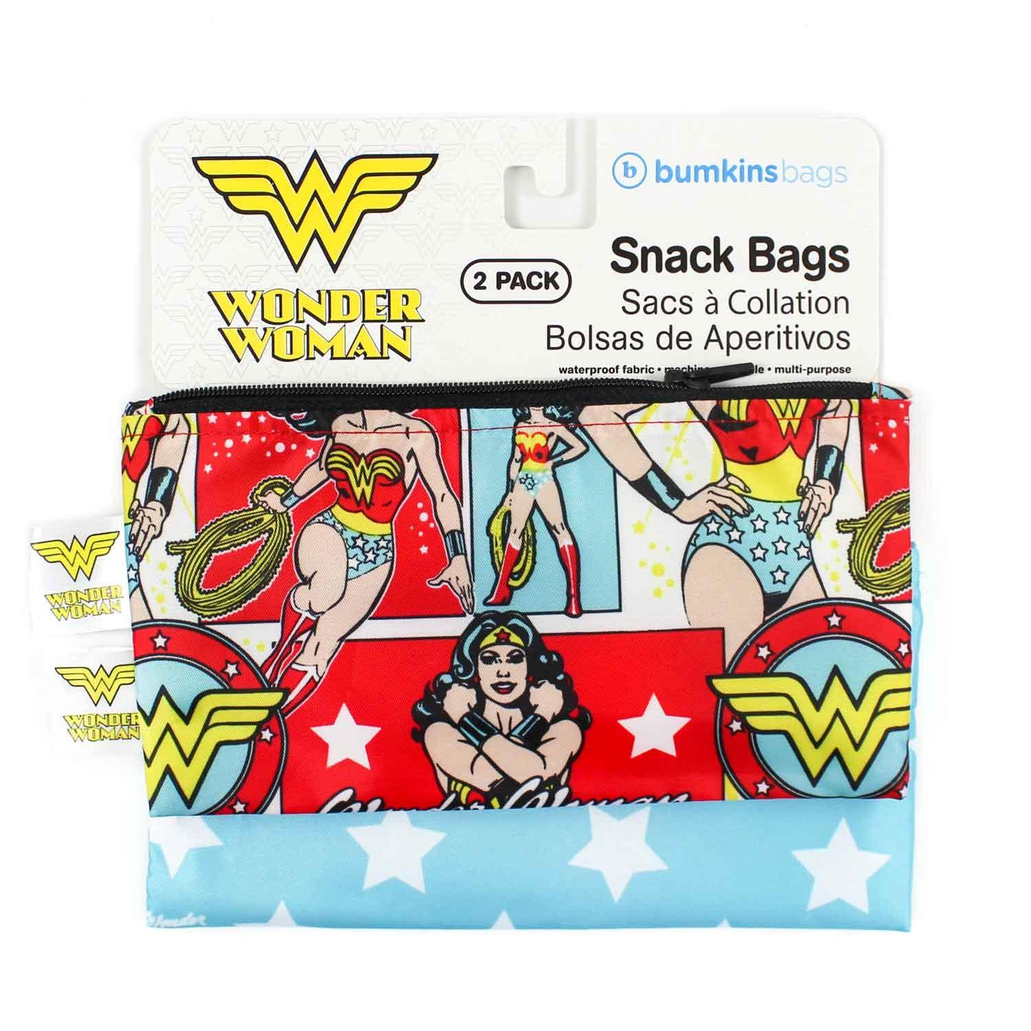 Reusable Snack Bag, Small 2-Pack: Wonder Woman