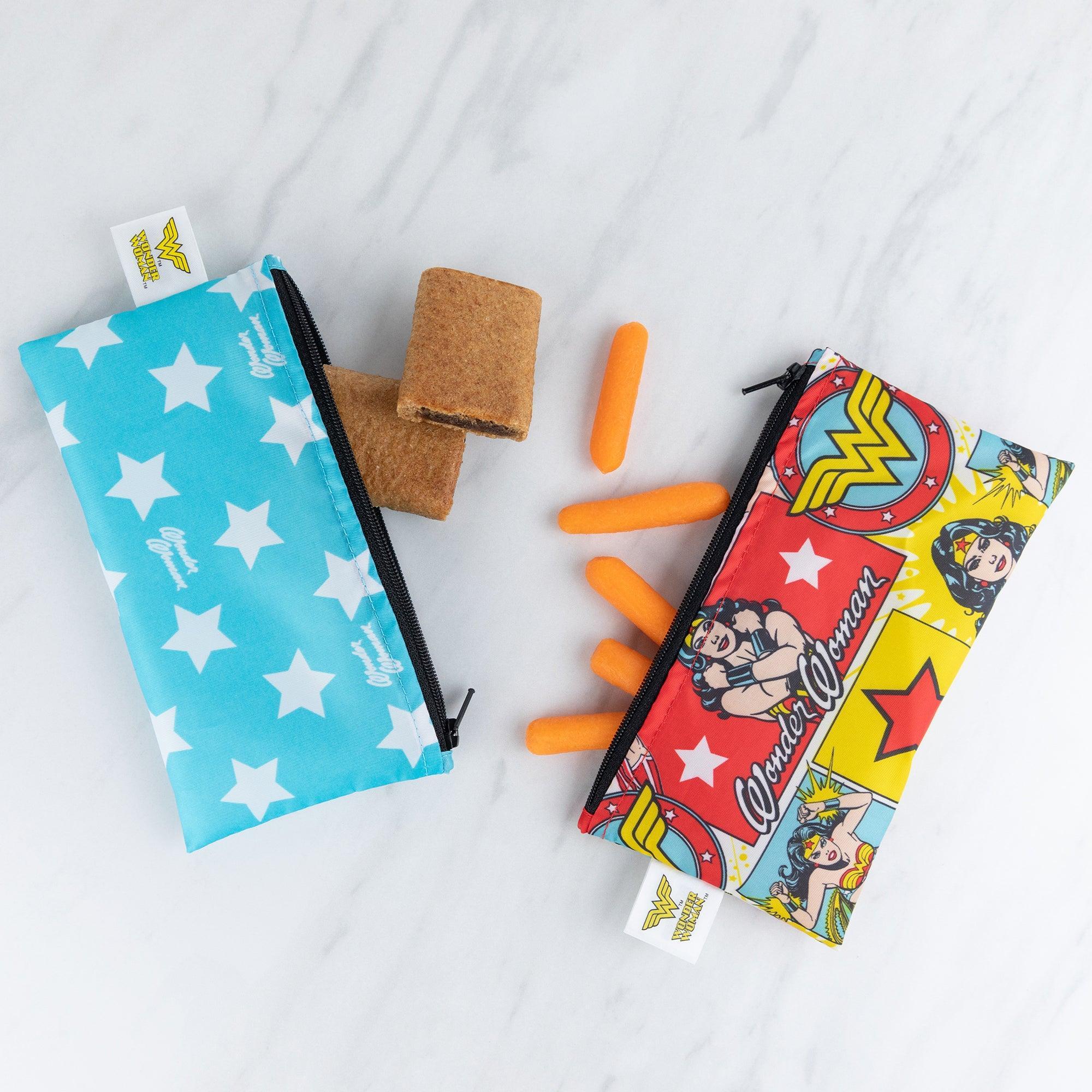 Reusable Snack Bag, Small 2-Pack: Wonder Woman