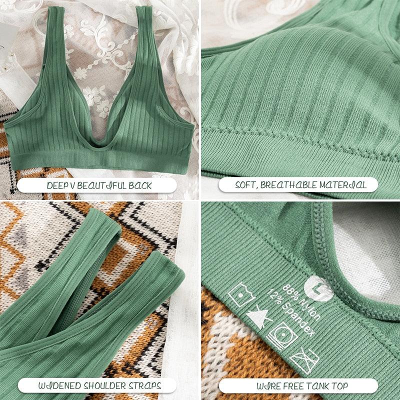 Seamless Sports Crop Top Bra