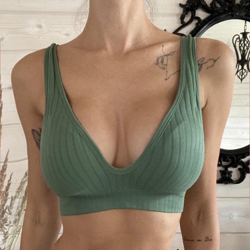 Seamless Sports Crop Top Bra