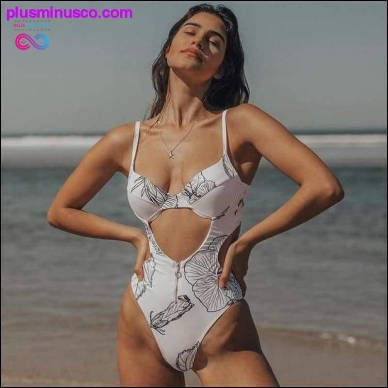 Sexy One Piece Swimsuit Women Hollow Out Swimwear Push