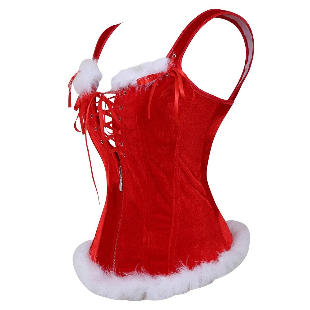 Sexy Santa Strap Corset