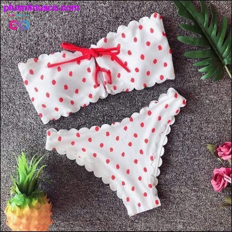 Sexy Strapless Bikini Set Off Shoulder