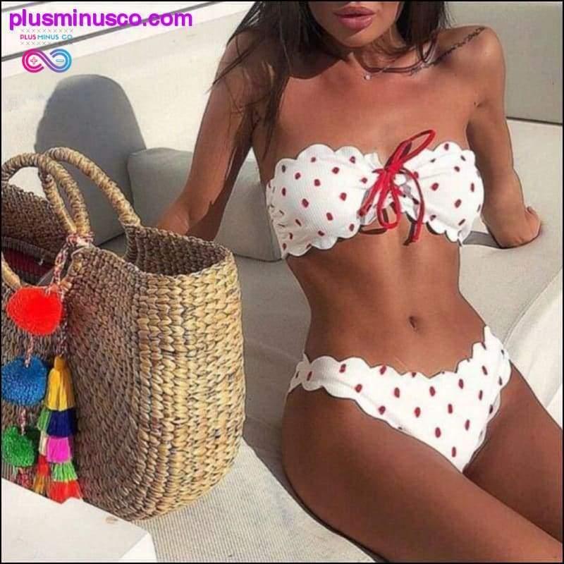 Sexy Strapless Bikini Set Off Shoulder