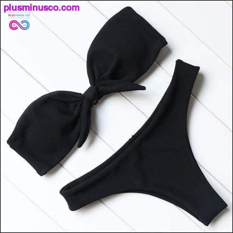 Sexy Strapless Bikini Set Off Shoulder