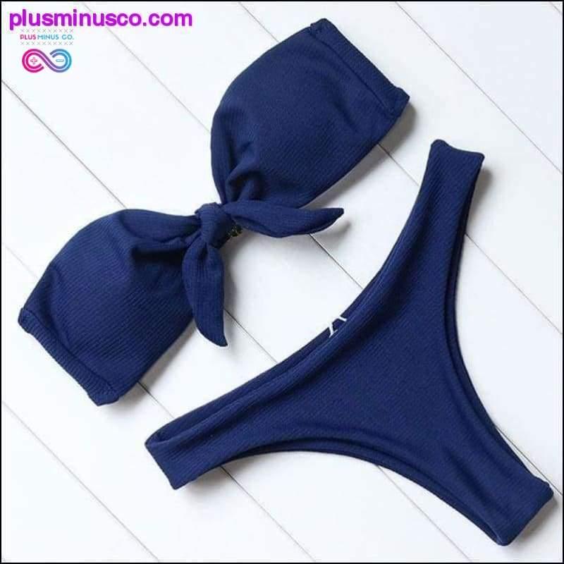 Sexy Strapless Bikini Set Off Shoulder