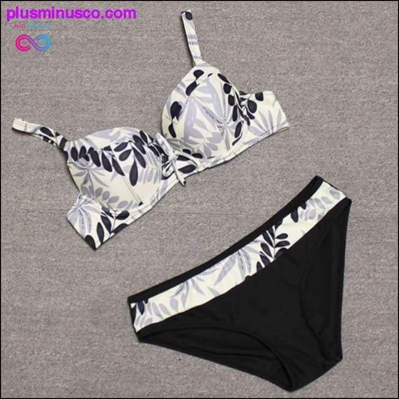 Sexy vintage print Bikinis 2020 push up Bikini set Female