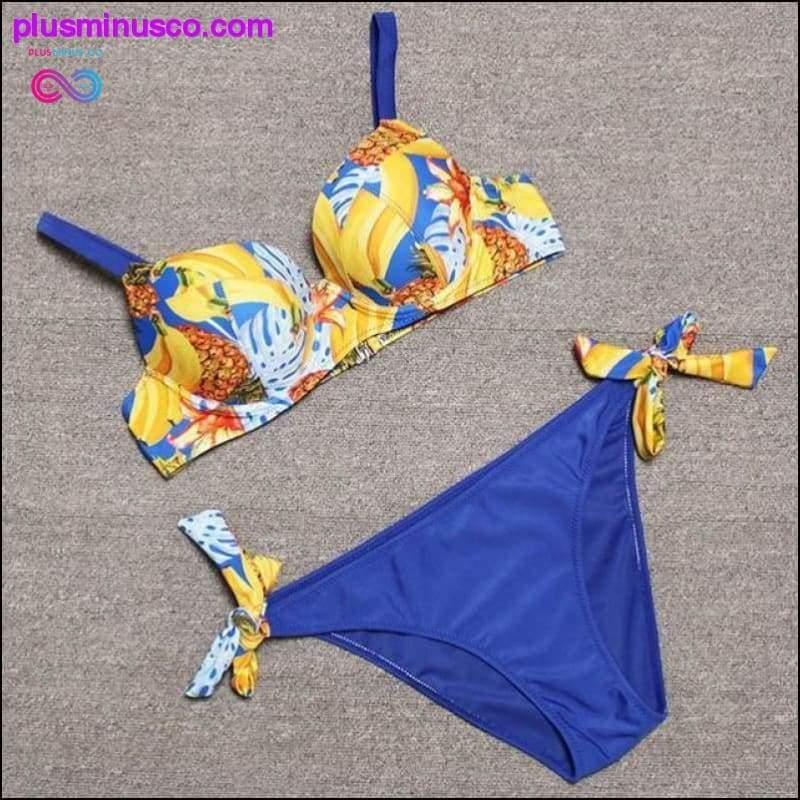 Sexy vintage print Bikinis 2020 push up Bikini set Female