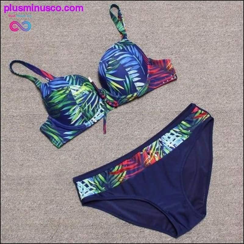 Sexy vintage print Bikinis 2020 push up Bikini set Female