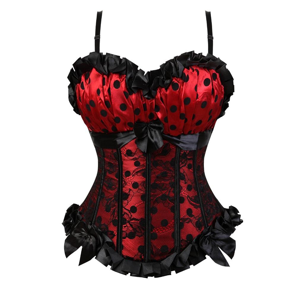 Top With Straps Lace Overbust Corset