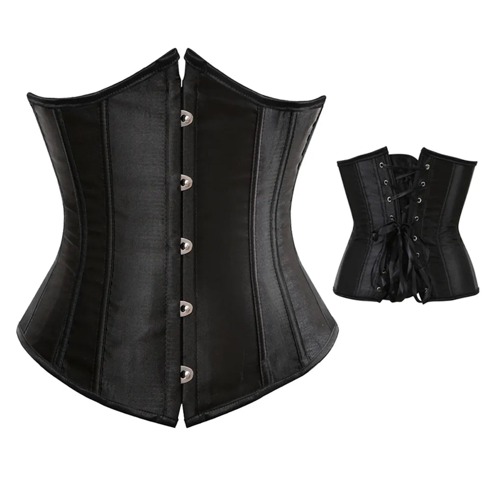 Underbust Lace-up Corset Waist Slimming