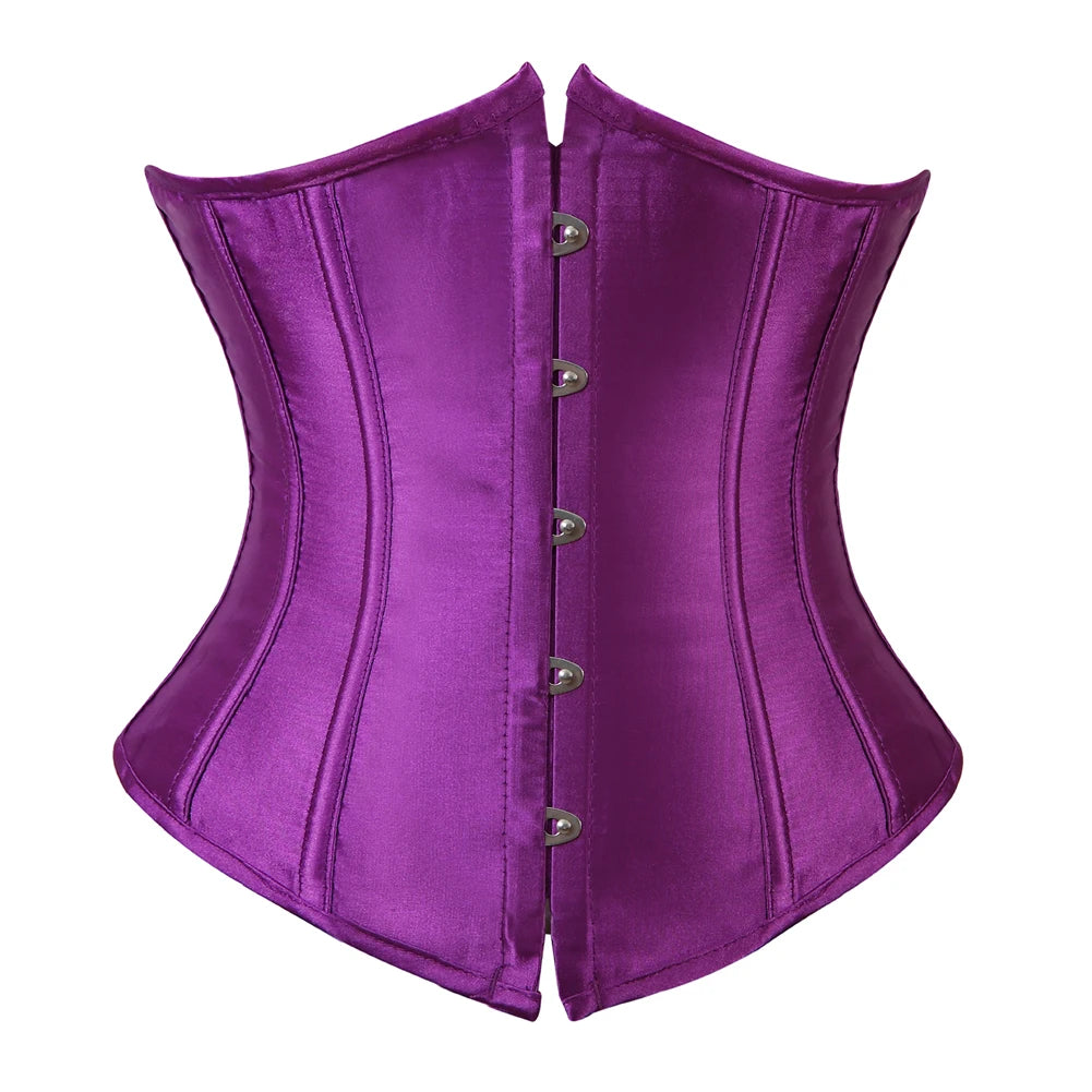 Underbust Lace-up Corset Waist Slimming