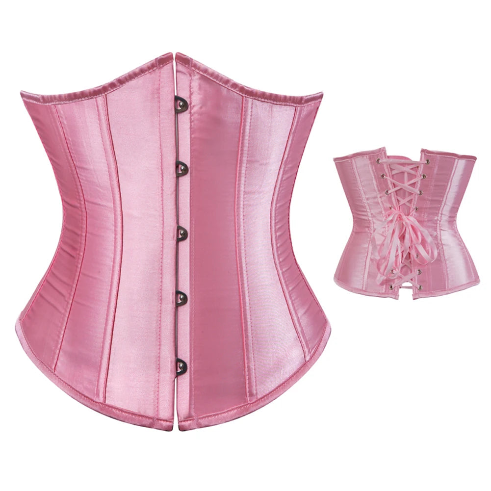 Underbust Lace-up Corset Waist Slimming