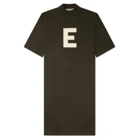 Women's 3/4 Tee Dress - Off Black