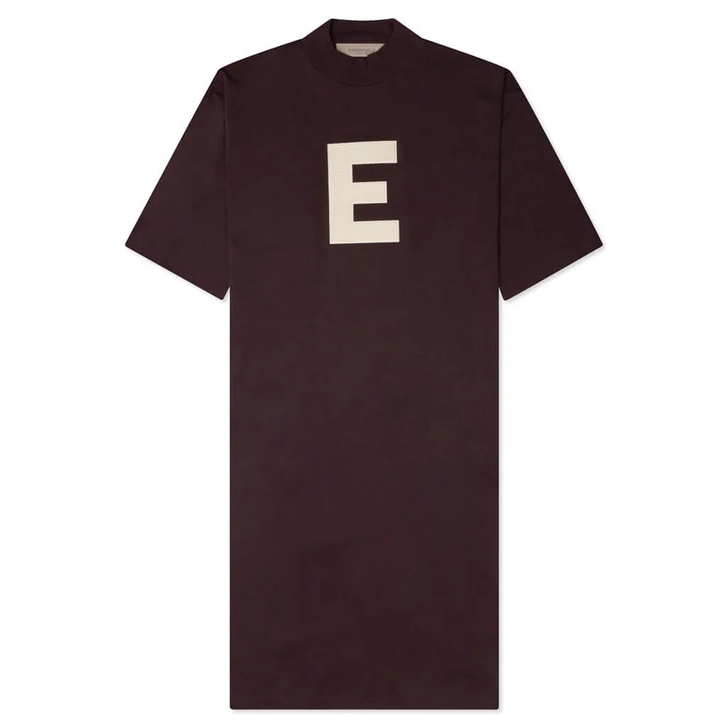 Women's 3/4 Tee Dress - Plum