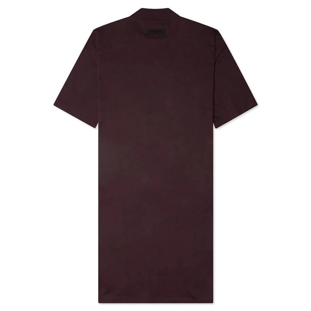 Women's 3/4 Tee Dress - Plum